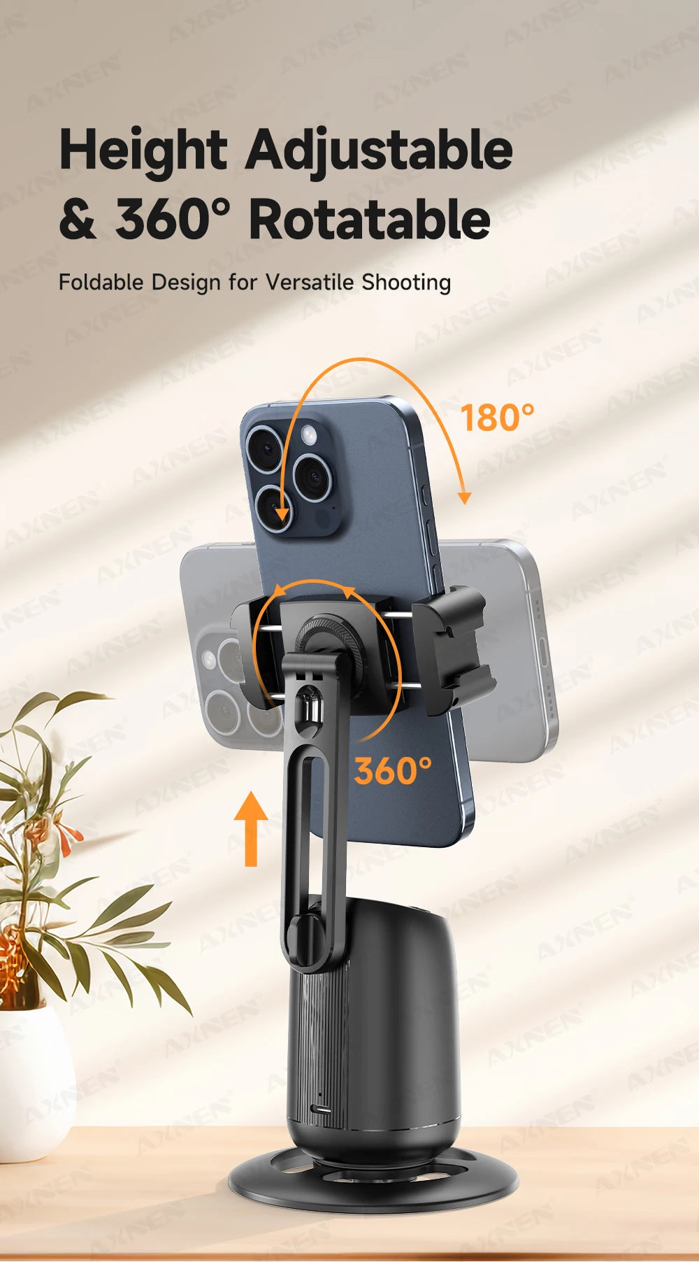 Trend Reserve™ 360º AI Auto-Tracking Phone Gimbal